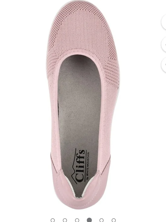 Cliffs by WHITE MOUNTAIN Pink Knit Pavlina Comfort Flats Size 6 NEW NWT - Picture 4 of 15